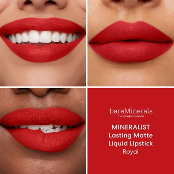 bareMinerals Mineralist Lasting Matte Liquid Lipstick | Royal | NEW MAKEUP - Picture 1 of 4